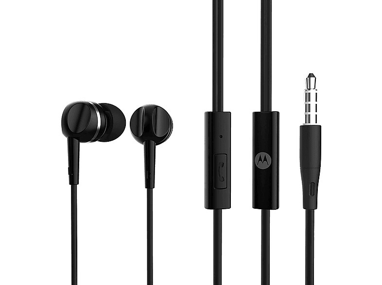 Moto Earbuds 105 NEW vezetékes fülhallgató Fekete