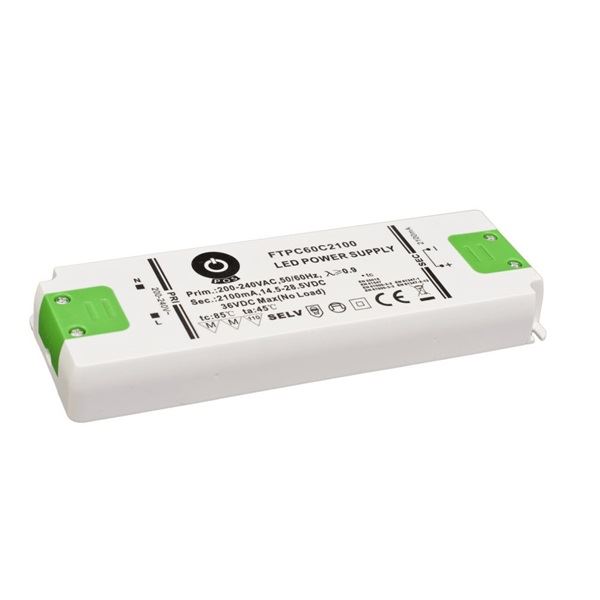 POS Power FTPC60C2100 2100mA/14.5~28.5V 59,8W IP20 LED tápegység POS Power FTPC60C2100 2100mA/14.5~28.5V 59,8W IP20 LED tápegység