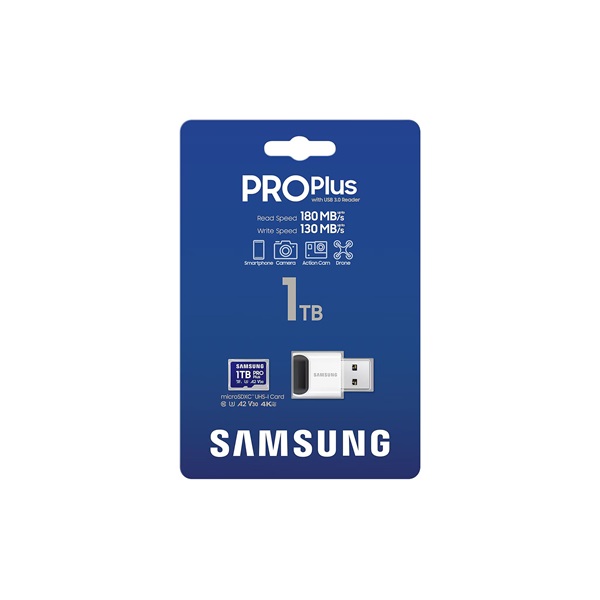 SAMSUNG  PRO Plus + Reader microSDXC 1TB CLASS 10 UHS-I U3 Memóriakártya