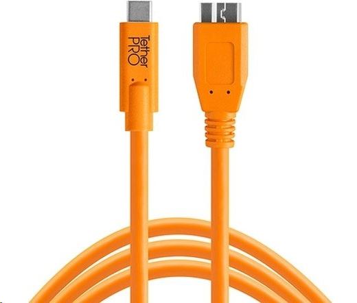 Tether Tools TetherPro USB-C -> 3.0 Micro-B 4.6m kábel narancssárga (CUC3315-ORG) Tether Tools TetherPro USB-C -> 3.0 Micro-B 4.6m kábel narancssárga (CUC3315-ORG)