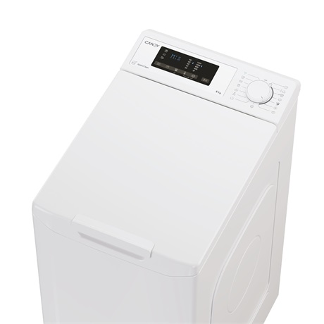 Candy TCA283D2-S Felültöltős mosógép - 8 kg, 1200 ford./perc, D Energiaosztály, WiFi + BLE