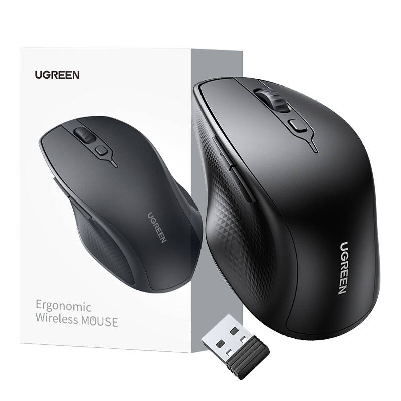 Ergonomic Wireless Mouse UGREEN 90395 (black)