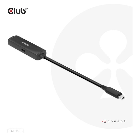 Club3D USB Gen2 Type-C to HDMI 8K60Hz or 4K120Hz HDR10+ with DSC1.2 with Power Delivery 3.0 Active Adapter M/F Club3D USB Gen2 Type-C to HDMI 8K60Hz or 4K120Hz HDR10+ with DSC1.2 with Power Delivery 3.0 Active Adapter M/F