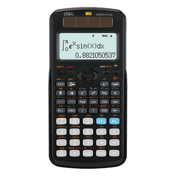 Deli Ultimate D991ES PLUS 417 funkciós fekete tudományos számológép Deli Ultimate D991ES PLUS 417 funkciós fekete tudományos számológép