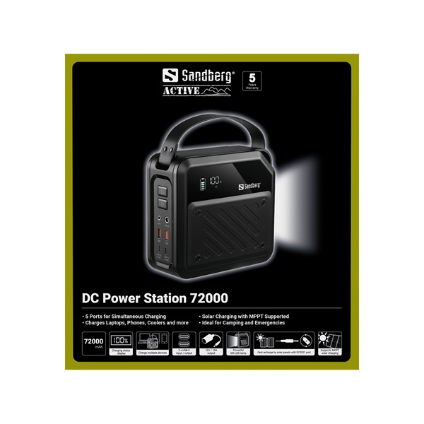 Sandberg DC Power Station 72000 Akkubank