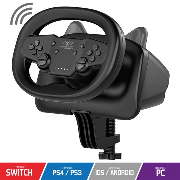 Spirit of Gamer Kormány  RACE WHEEL PRO AIR  Fekete 