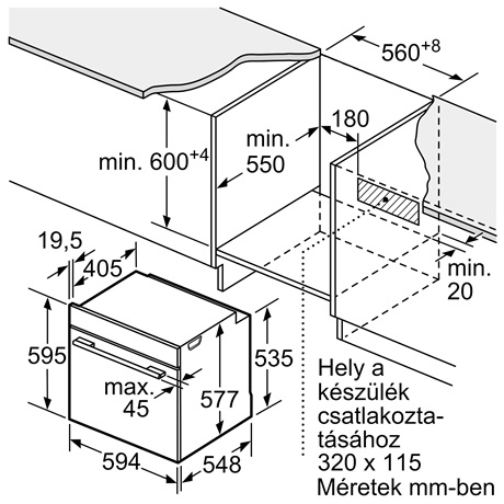 Bosch HBG7784B1 beépíthető önálló sütő