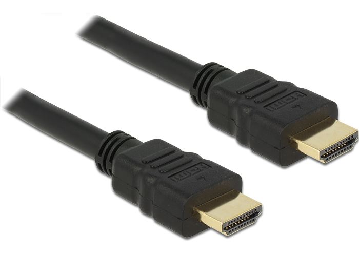 Delock 83352 High Speed HDMI Ethernet – HDMI A male > HDMI A male 25 cm kábel Delock 83352 High Speed HDMI Ethernet – HDMI A male > HDMI A male 25 cm kábel