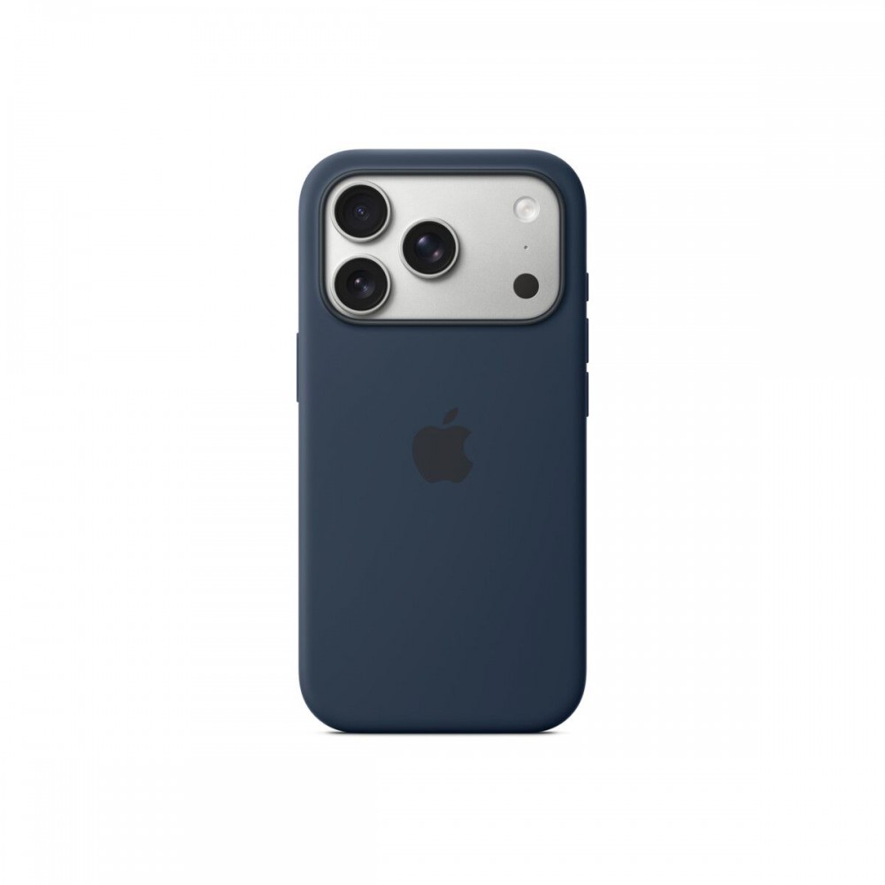 Apple iPhone 17 Pro MagSafe-rögzítésű éjfekete szilikontok