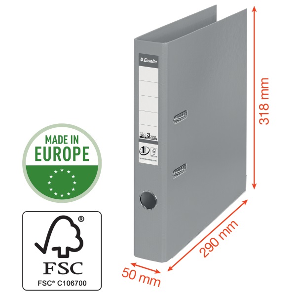 Esselte Standard Vivida A4 5cm piros iratrendező