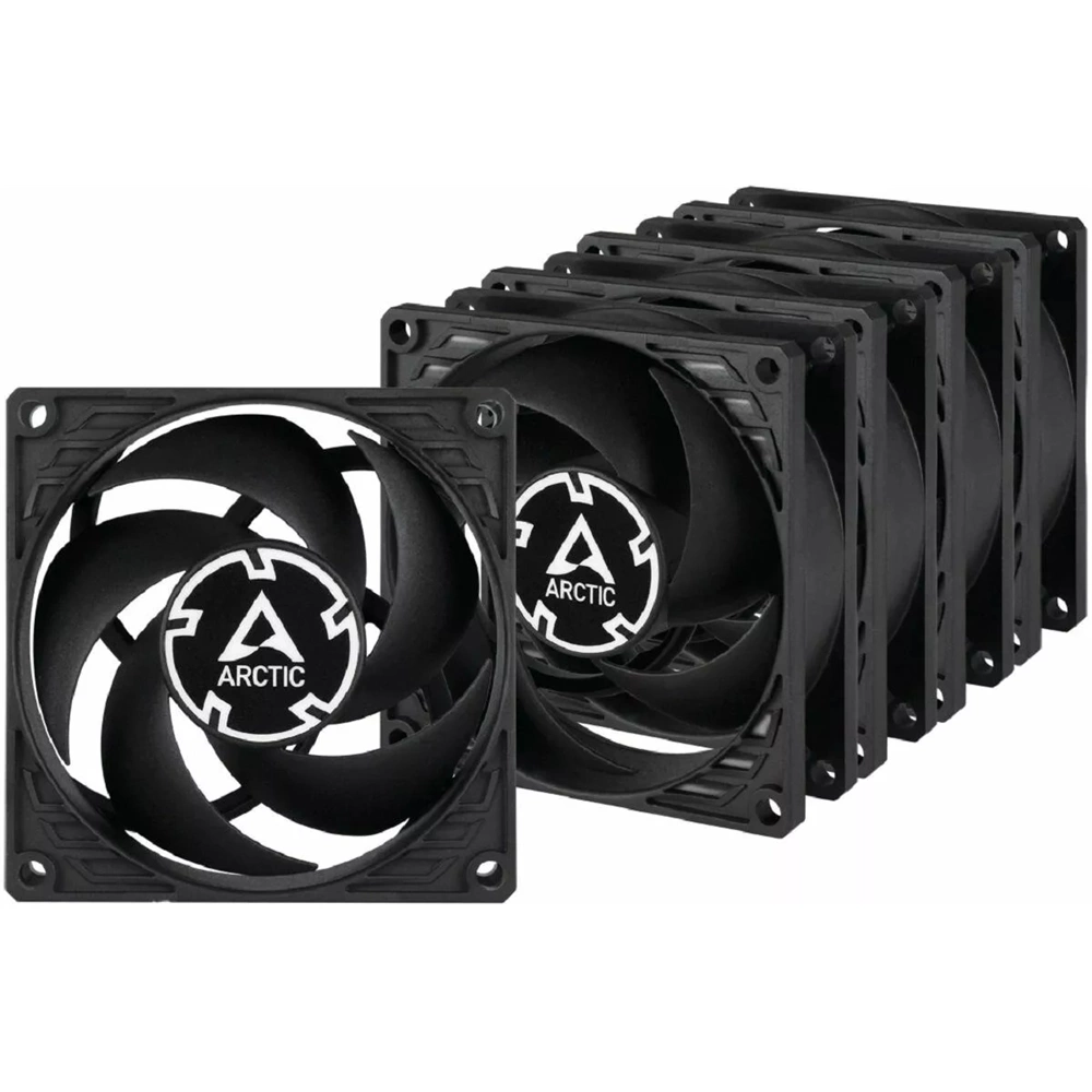ARCTIC P8 Silent (Black) 5 Pack 80mm-es alacsony zajú ventilátor ARCTIC P8 Silent (Black) 5 Pack 80mm-es alacsony zajú ventilátor