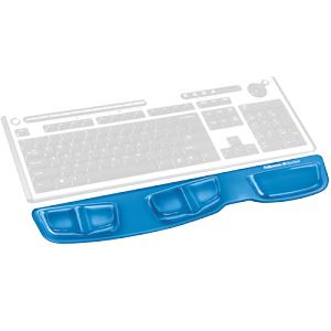 Fellowes Health-V Crystal tenyértámasz billentyűzethez kék  
