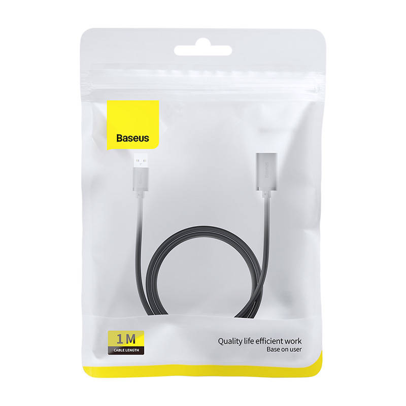USB 3.0 Extension cable Baseus male to female, AirJoy Series, 1m (black)