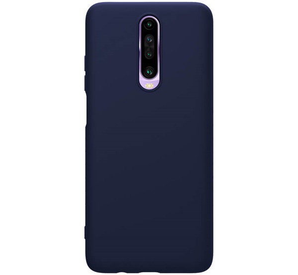 NILLKIN RUBBER WRAPPED szilikon telefonvédő (gumírozott, környezetbarát) SÖTÉTKÉK [Xiaomi Redmi K30 / K30 5G]
