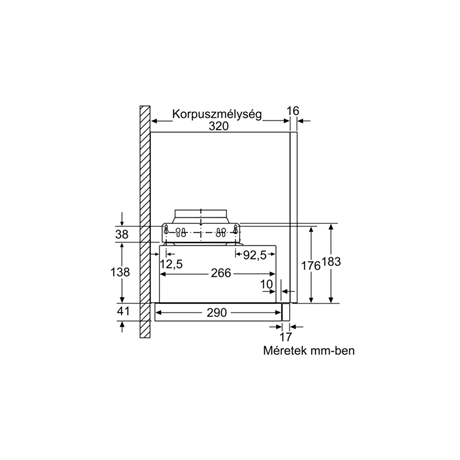 Bosch DFL064W53 PÁRAELSZÍVÓ BEÉPÍTHETŐ