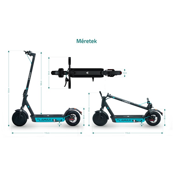 LAMAX eCruiser SC30 400W/15Ah elektromos roller LAMAX eCruiser SC30 400W/15Ah elektromos roller