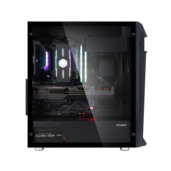 Zalman Z1 Plus táp nélküli ablakos ház fekete