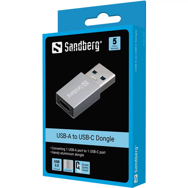 SANDBERG USB-A to USB-C Dongle SANDBERG USB-A to USB-C Dongle