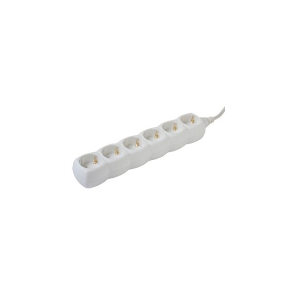 Somogyi NV 06/WH 6aljzat 1.5méter 3x1mm2 fehér védőérintkezős elosztó Somogyi NV 06/WH 6aljzat 1.5méter 3x1mm2 fehér védőérintkezős elosztó