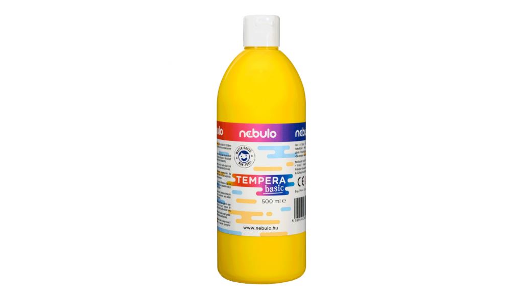 Nebulo folyékony állagú temperafesték 500ml rsárga (NTF-500-SA) Nebulo folyékony állagú temperafesték 500ml rsárga (NTF-500-SA)