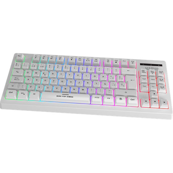 BILL MARVO Loot 30 billentyűzet+egér+egérpad combo - Fehér - UK /Membrán/