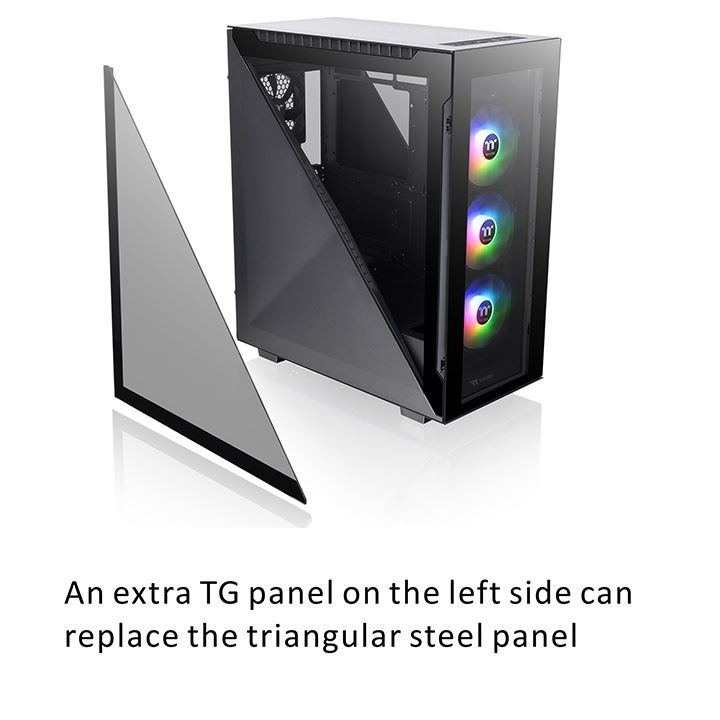 Thermaltake Divider 500 TG ARGB táp nélküli ablakos ház fekete (CA-1T4-00M1WN-01) Thermaltake Divider 500 TG ARGB táp nélküli ablakos ház fekete (CA-1T4-00M1WN-01)