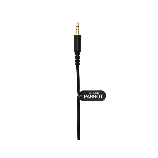  White Shark GH-2440B PARROT gamer fejhallgató mikrofonnal Fekete