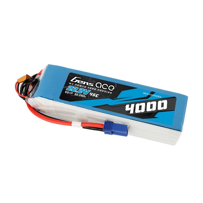 Gens Ace 4000mAh 22.2V 45C 6S1P akkumulátor Gens Ace 4000mAh 22.2V 45C 6S1P akkumulátor