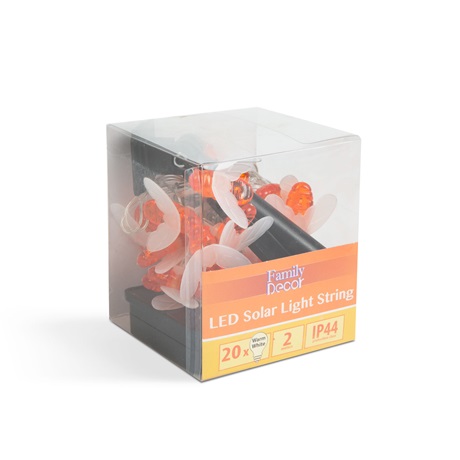 Family Decor 58220 SZOLÁR LED FÉNYFÜZÉR MÉHECSKÉS