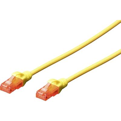 RJ45 Hálózat Csatlakozókábel CAT 6 U/UTP 2.00 m Sárga Lángálló, Halogénmentes, Kerek, sodort érpár, Árnyékolatlan Digitus RJ45 Hálózat Csatlakozókábel CAT 6 U/UTP 2.00 m Sárga Lángálló, Halogénmentes, Kerek, sodort érpár, Árnyékolatlan Digitus