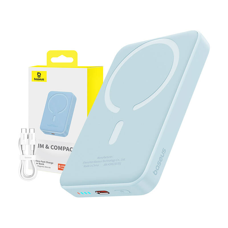 Magnetic Mini Air Powerbank Baseus 10000mAh 20W (blue)