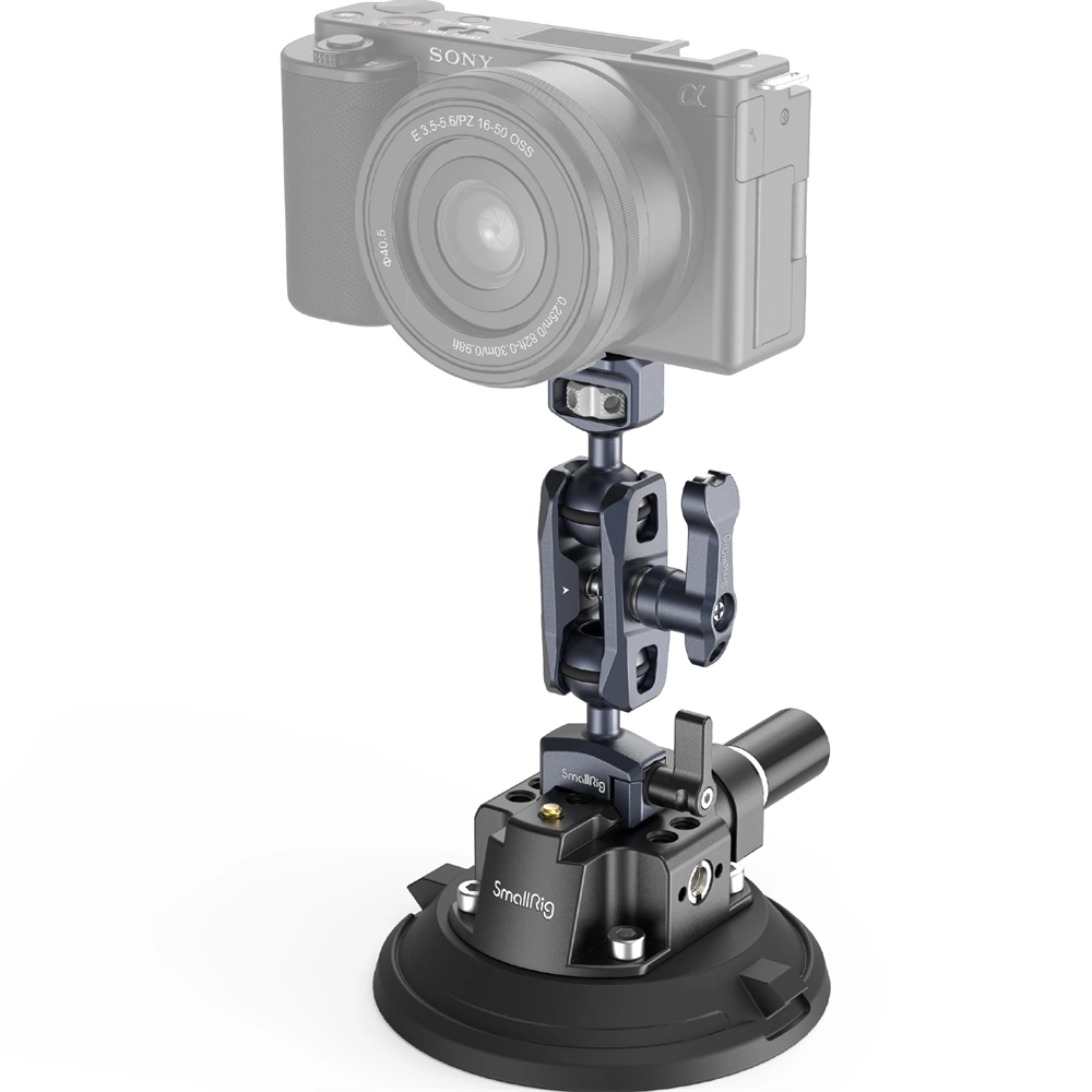 SMALLRIG 4" Suction Cup Camera Mount Kit for Vehicle Shooting  