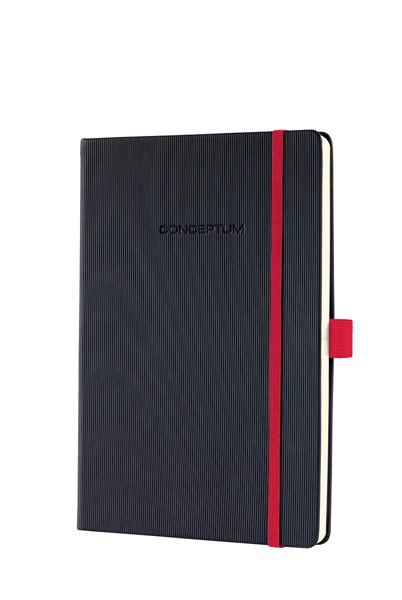 Sigel CO663 "Conceptum Red Edition" keményfedeles jegyzetfüzet A5, vonalas fekete-piros (SICO663) Sigel CO663 "Conceptum Red Edition" keményfedeles jegyzetfüzet A5, vonalas fekete-piros (SICO663)