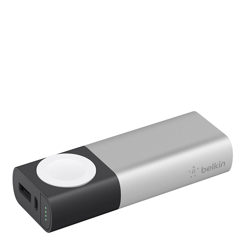 Belkin Valet Charger Power Bank 6700mAh + Apple Watch töltő ezüst-fekete (F8J201btSLV)