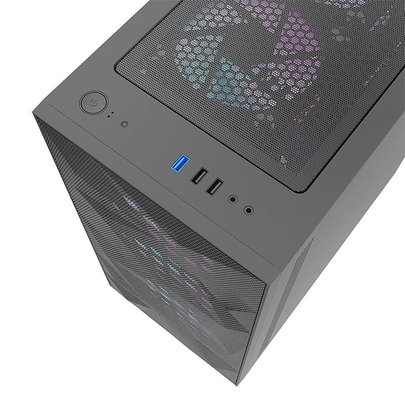 Hálós számítógépház Darkflash DLM21 (fekete)