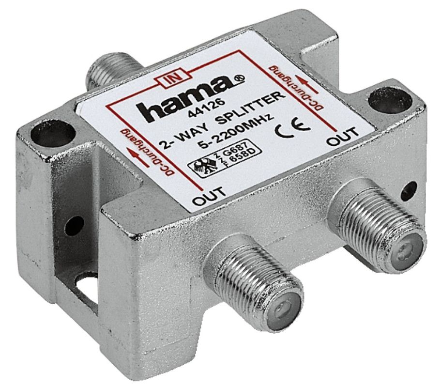 Hama SAT elosztó 2-es teljesen árnyékolt (44126)
