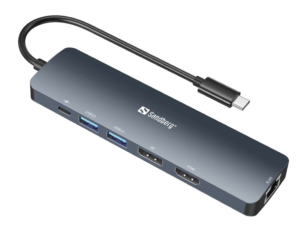 Sandberg USB-C 8K Display Dock notebook dokkoló (136-43)