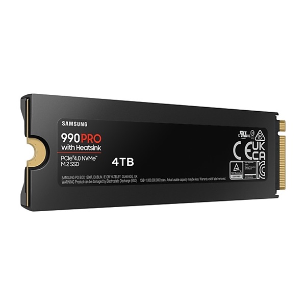 Samsung 4TB M.2 2280 NVMe 990 Pro with Heatsink SSD