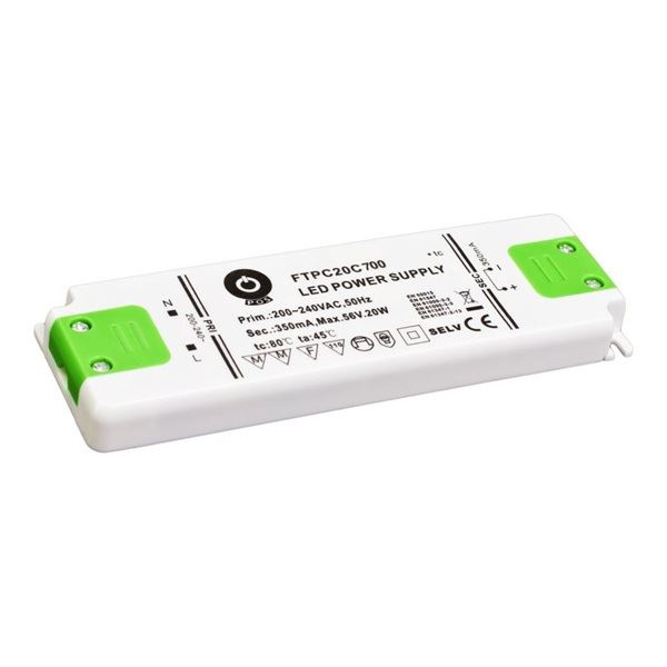 POS Power FTPC20C700 700mA/14~29V 20,3W IP20 LED tápegység POS Power FTPC20C700 700mA/14~29V 20,3W IP20 LED tápegység