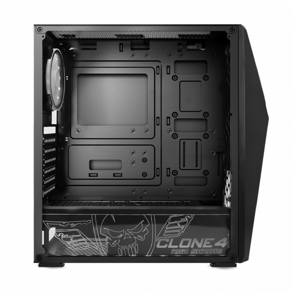 Spirit of Gamer Számítógépház - CLONE 4 Black (fekete, ablakos, 8x12cm ventilátor, alsó táp, ATX, 1xUSB3.0, 2xUSB2.0) Spirit of Gamer Számítógépház - CLONE 4 Black (fekete, ablakos, 8x12cm ventilátor, alsó táp, ATX, 1xUSB3.0, 2xUSB2.0)