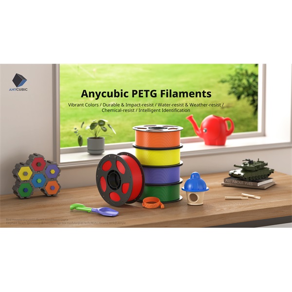 ANYCUBIC 3D Filament  PETG  AHPECG-102 Zöld 1kg