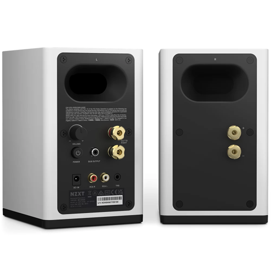 NZXT AP-SPKW2-EU Relay Gaming Speakers 3" V2 Fehér