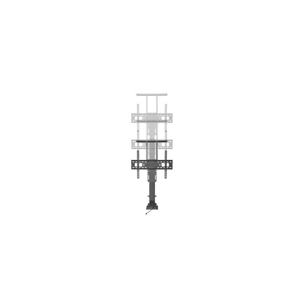 Equip  650606  37"-65" álló  beépíthető motoros távirányító TV/Monitor állvány Fekete 