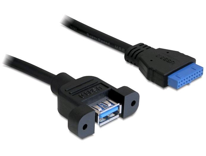 Delock kábel USB 3.0 pin header female > 1 x USB 3.0-A female (83118) Delock kábel USB 3.0 pin header female > 1 x USB 3.0-A female (83118)