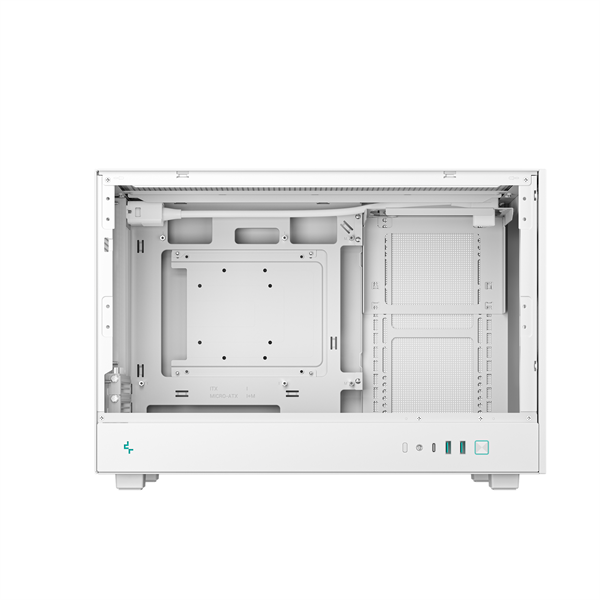 DeepCool CH260 WH   Mini-ITX/Micro ATX (BTF)  2xUSB3.0  Type-C Számítógépház   Fehér 