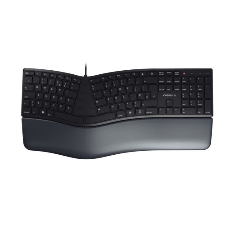 Cherry KC 4500 ERGO spanyol ergonomikus billentyűzet fekete (JK-4500ES-2)