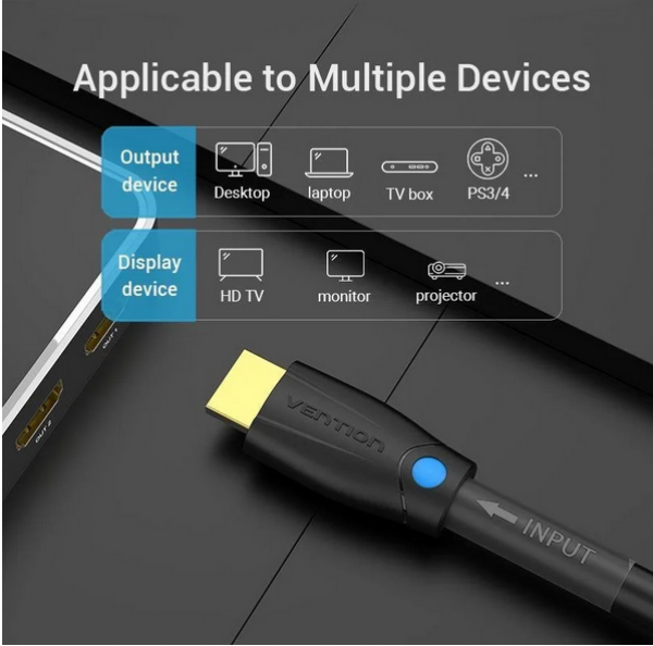 Vention HDMI aktív 15m  kábel Fekete