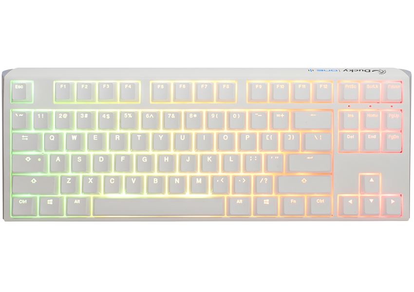 Ducky One 3 RGB TKL Cherry MX Clear billentyűzet fehér (DKON2187ST-WHUALPWWWSC1) Ducky One 3 RGB TKL Cherry MX Clear billentyűzet fehér (DKON2187ST-WHUALPWWWSC1)