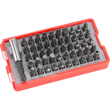 Extol Premium 8819642 BEHAJTÓ KÉSZLET 51 DB, LAPOS:3-7MM, PH0-3, PZ0-3, HEX 1,5-6MM, T ÉS TTA 8-40