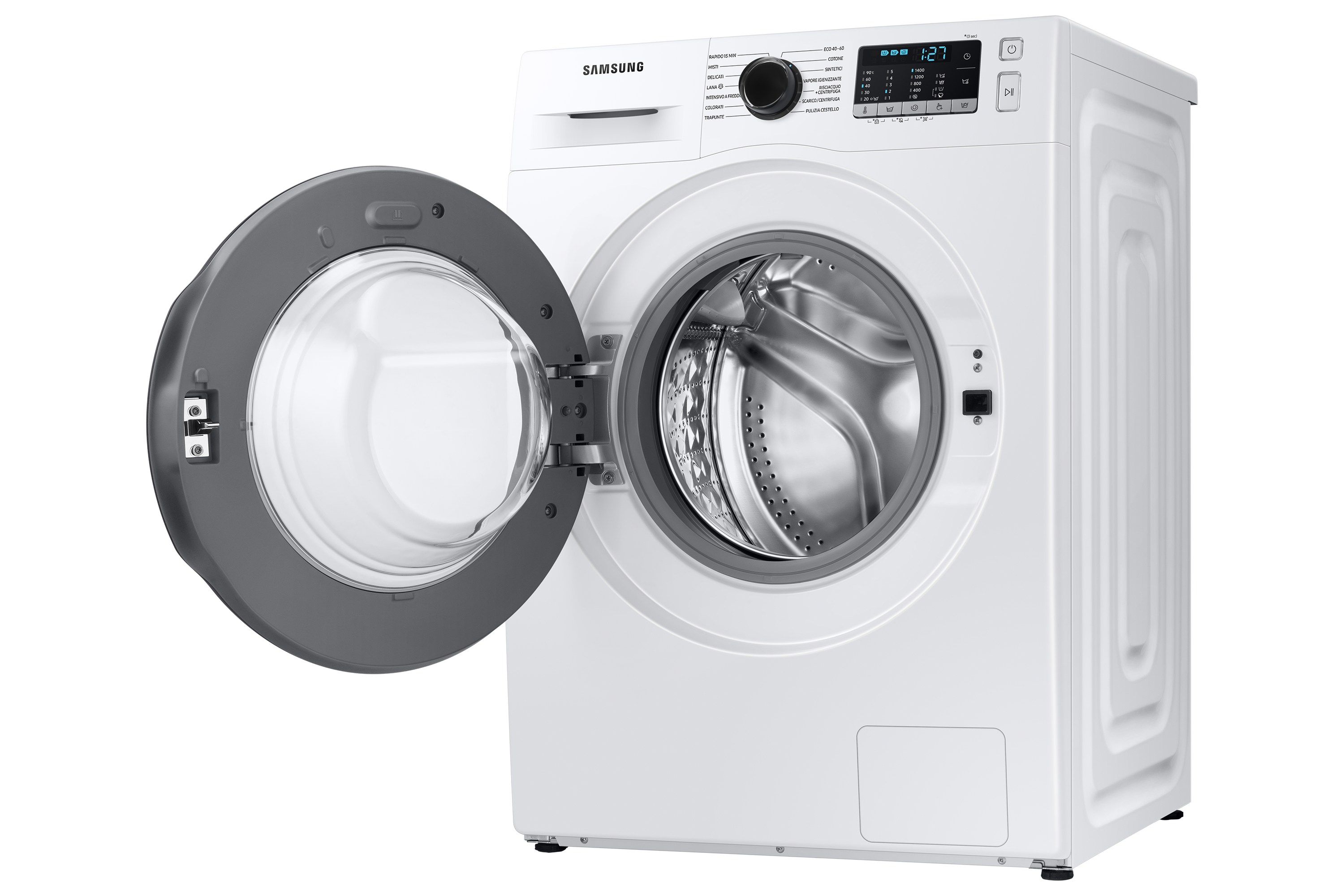 Samsung WW11BGA046AE/LE Elöltöltős mosógép - 11 kg, 1400 ford./perc, A Energiaosztály, Gőz technológia, Eco Bubble™ technológia
